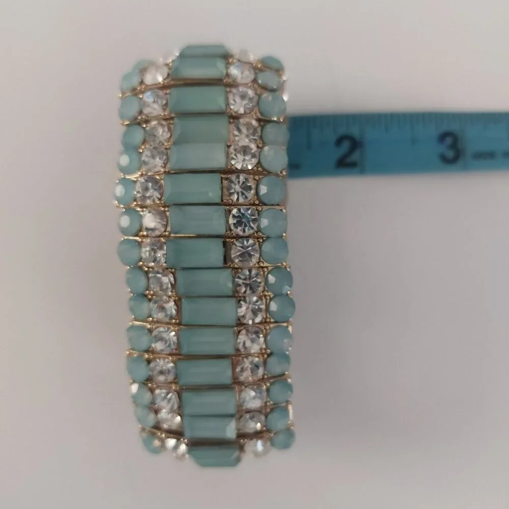 Turquoise Crystal Stretch Bracelet - Brand Unspecified - Picture 5 of 7